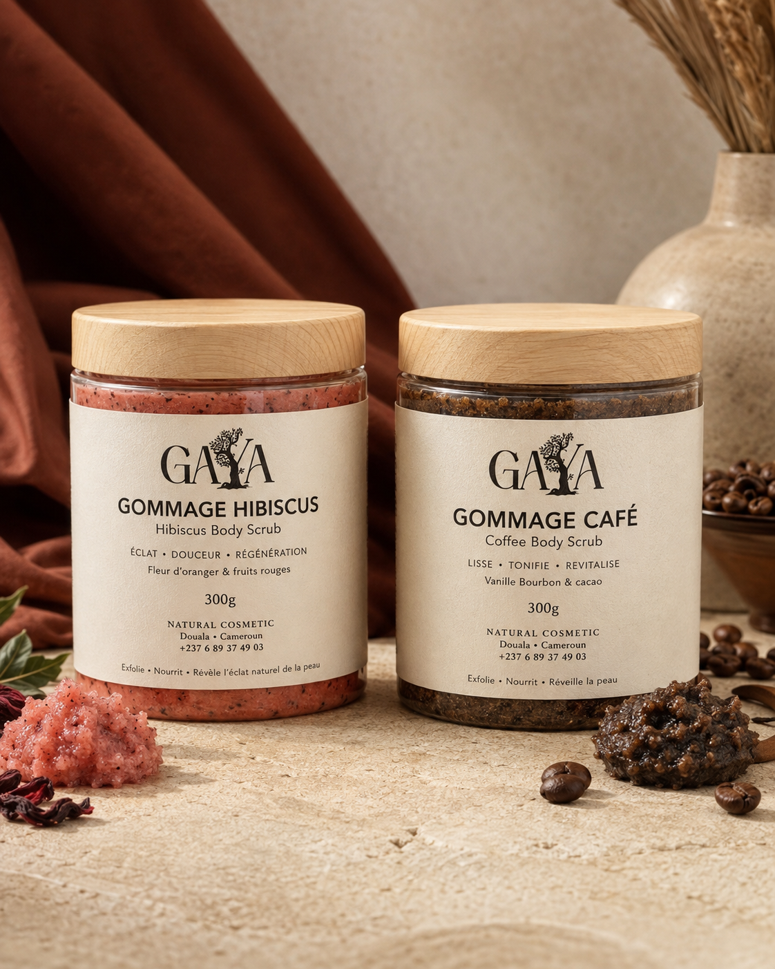 GAYA Gommage Hibiscus - Exfoliant Corps Naturel